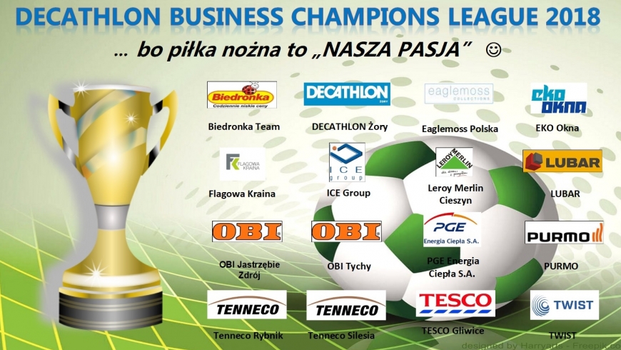 DECATHLON Business Champions League 2018 - ... komplet drużyn już mamy :-)