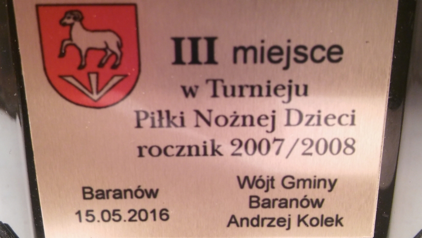 GKS Orion Cegłów III Miejsce na Turnieju w Baranowie.