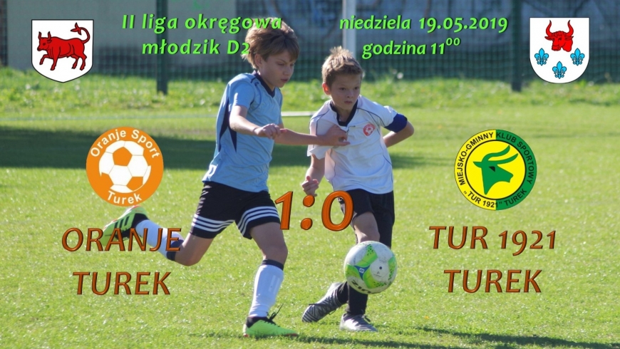 Oranje Turek- Tur 1921 Turek 1:0, młodzik D2