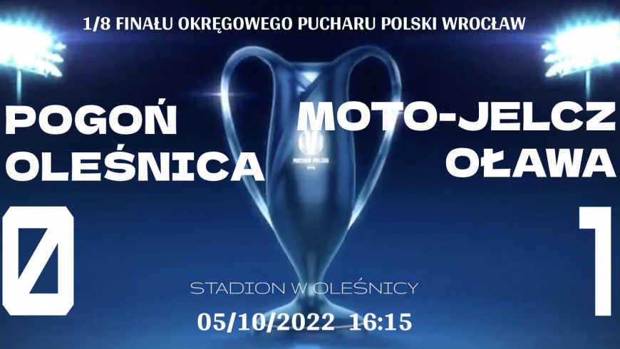 Wygrana w 1/8 finału okręgowego Pucharu Polski
