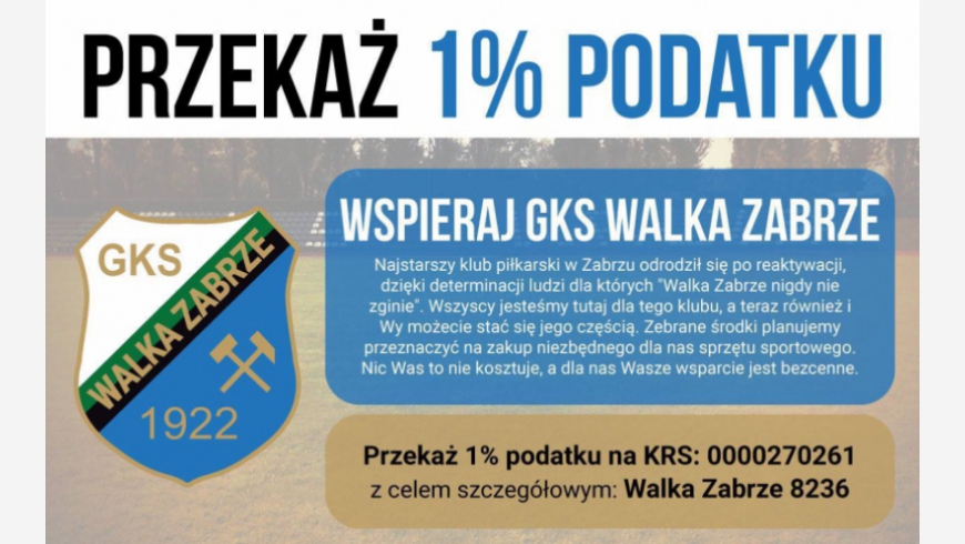 Przekaż 1% podatku !!!