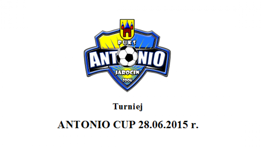 Turniej Piłkarski ANTONIO CUP 2015 w Jarocinie 28-06-2015