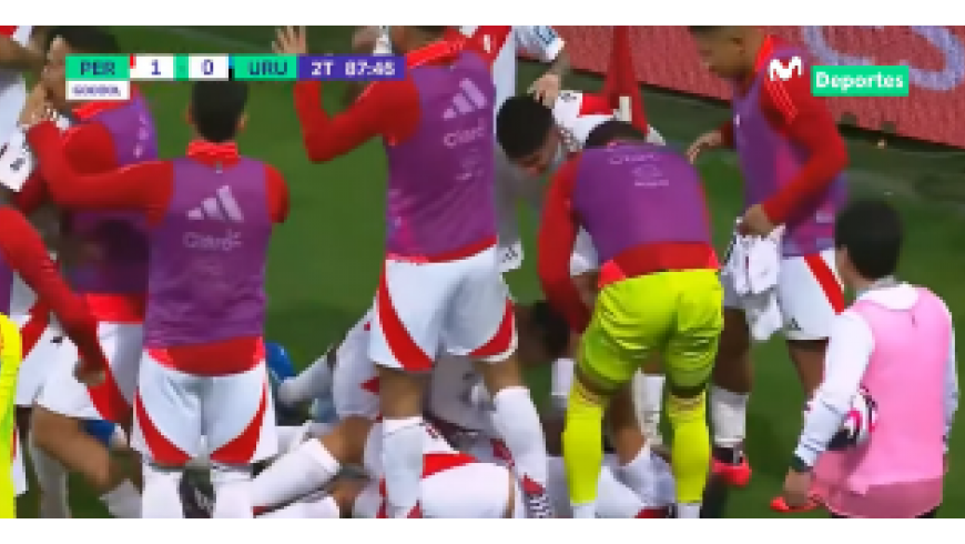 Araujos vinnande strejk, Uruguay 0-1 Peru