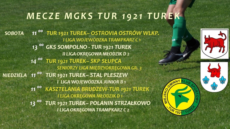 Zaproszenie na mecze MGKS Tur 1921 Turek