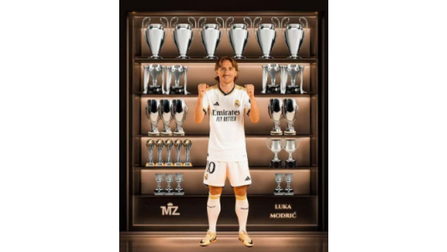 Modric vinner 27:e trofén med Real Madrid