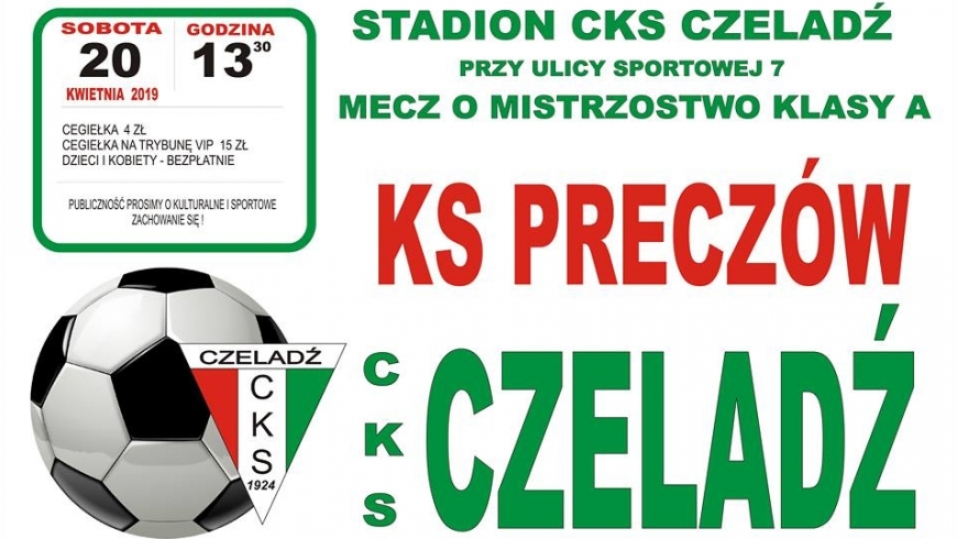 W sobotę mecz z KS Preczów
