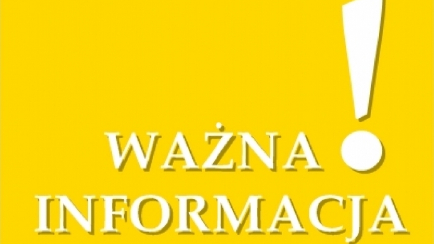 ZMIANA MIEJSCA PIĄTKOWEGO TRENINGU !!!