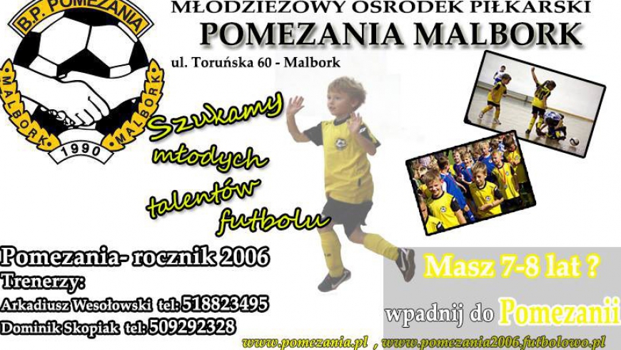 Witamy na stronie klubu Pomezania Malbork 2006!