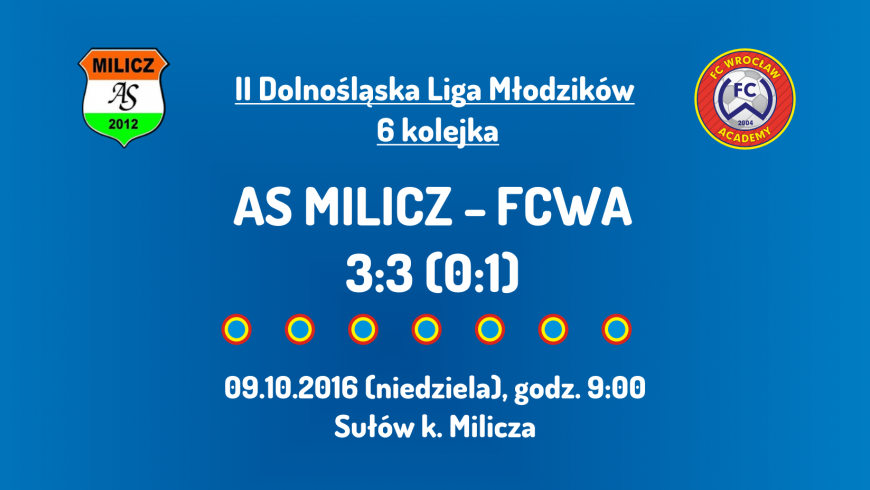 II Dolnośląska Liga Młodzików - 6 kolejka (09.10.2016)