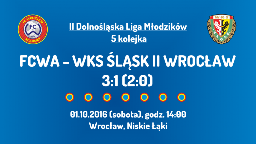 II Dolnośląska Liga Młodzików - 5 kolejka (01.10.2016)