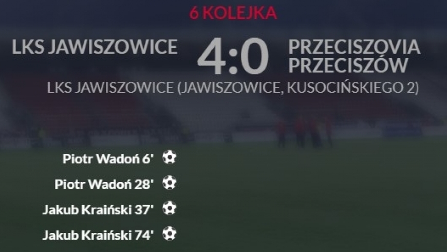 LKS Jawiszowice-Przeciszovia Przeciszów 4-0 [ juniorzy ]