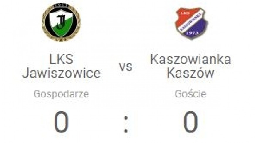 LKS Jawiszowice-Kaszowianka Kaszów 0:0 w 4 kolejce.
