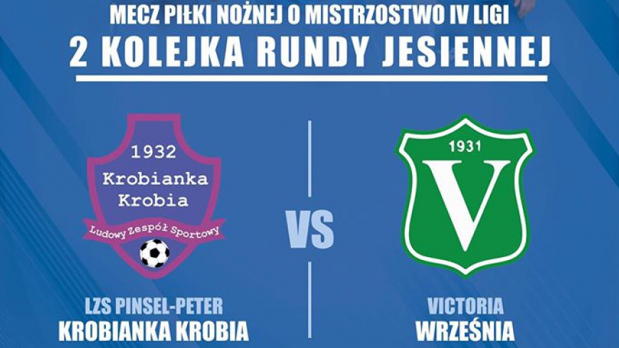 4 liga:Krobianka podejmować będzie drużynę Victorii Września !!!