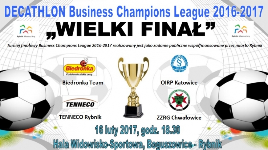 WIELKI FINAŁ "DECATHLON Business Champions League"... puchar już czeka :-)