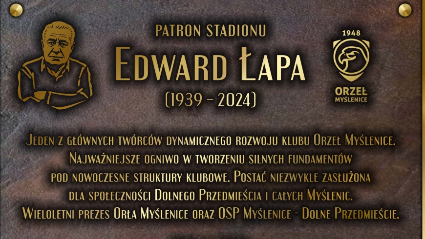 Zbiórka na tablicę pamiątkową Stadionu im. Edwarda Łapy