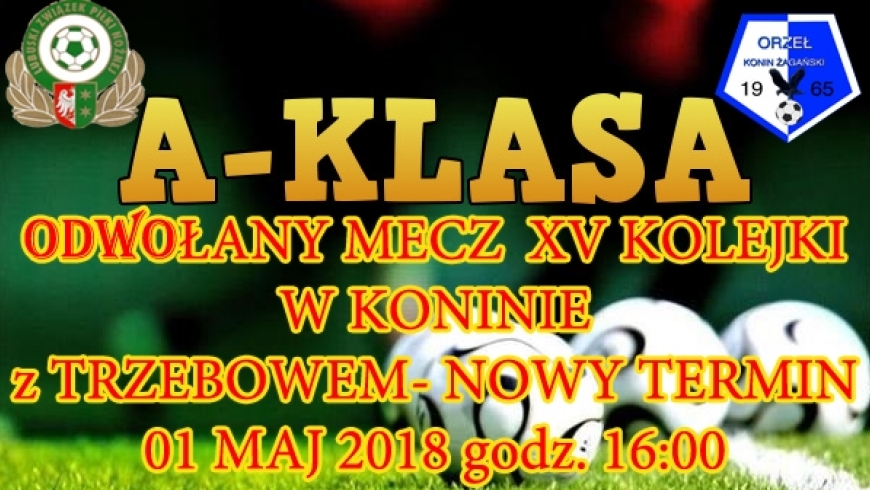 Odwołany mecz z Trzebowem !