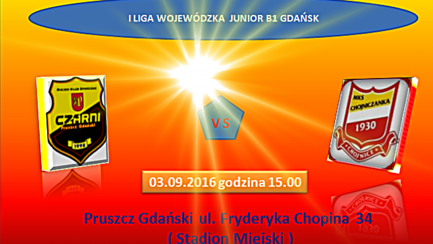 Następny mecz gramy w Pruszczu Gdańskim