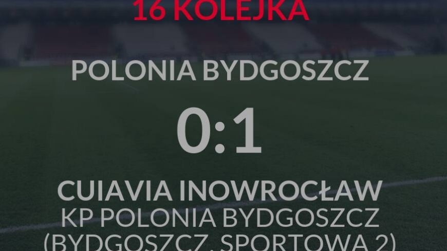 POLONIA  BYDGOSZCZ - CUIAVIA I  INOWROCŁAW  0-1 (0-0)