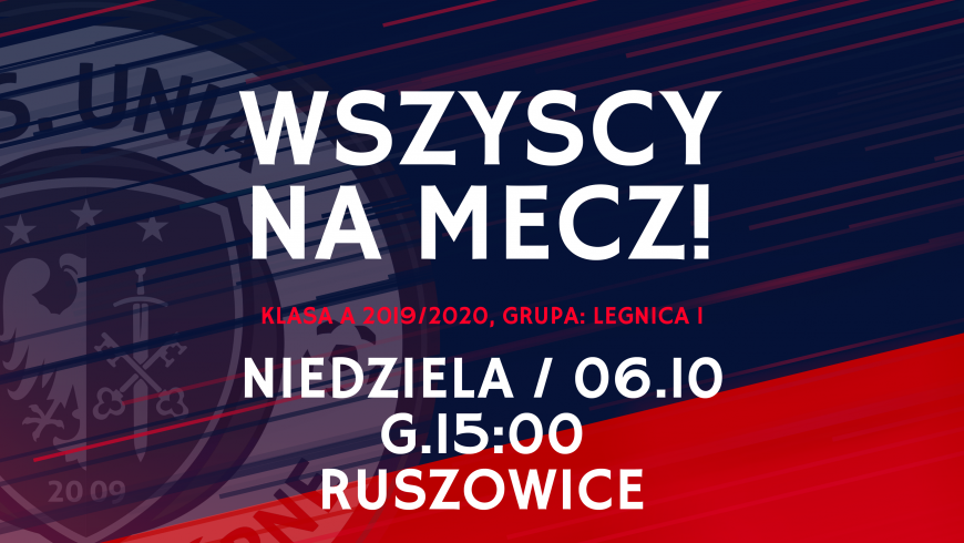 Mecz o mistrzostwo klasy A grupy 1 przeciwko drużynie Mieszko Ruszowice