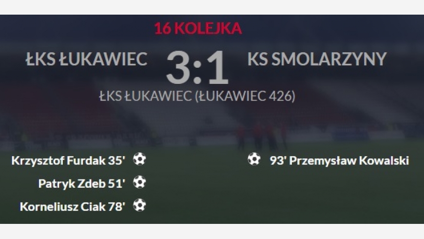 Ciężki mecz i kolejna porażka w Łukawcu