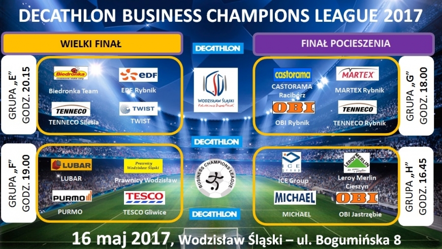 2 runda DECATHLON Business Champions League 2017 przed nami...