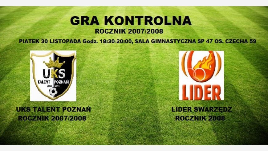 Jutro sparing rocznika 2007/2008