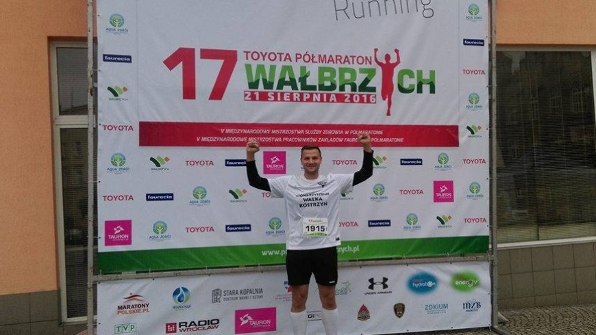 Adam Iwański zaliczył kolejny półmaraton!