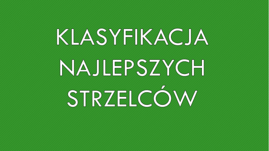 Klasyfikacja najlepszych strzelców „okręgówki” po XV kolejce