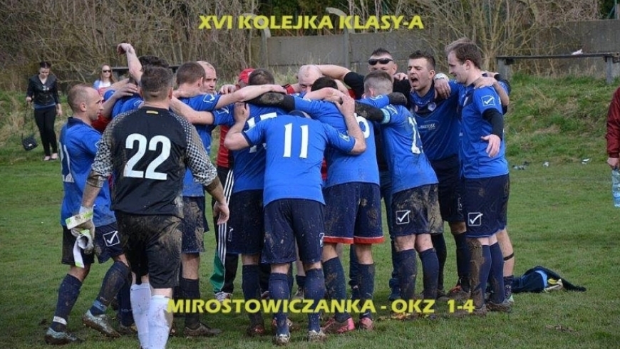 XVI kolejka Klasy A - MIROSTOWICZANKA - ORZEŁ KONIN ŻAGAŃSKI 1-4