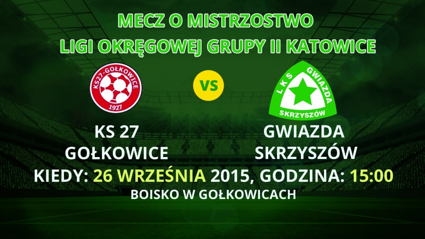 Zapowiedź meczu KS 27 Gołkowice - Gwiazda Skrzyszów