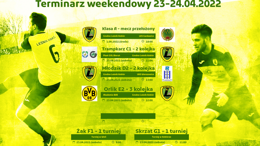 Rozpiska meczów na 23-24.04.22.