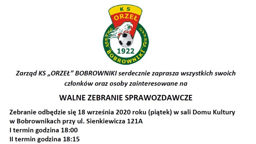 Walne Zebranie Sprawozdawcze