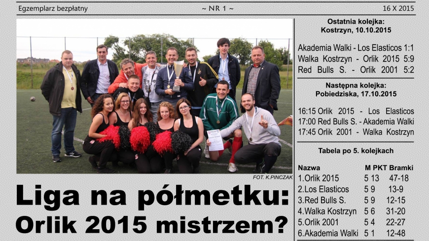 Liga na półmetku: Orlik 2015 będzie mistrzem?