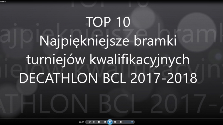 TOP10 - Najpiękniejszych bramek turniejów kwalifikacyjnych "DECATHLON BCL"