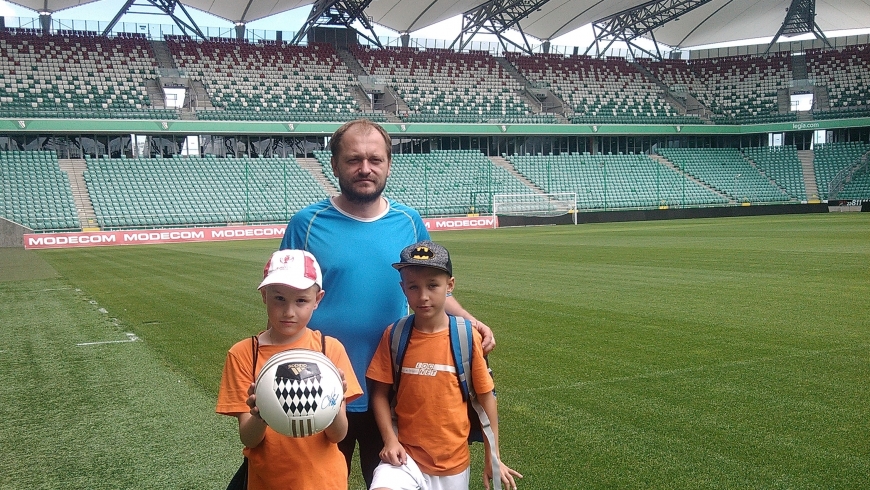 Piłkarze GKS Orion Cegłów zwiedzają Stadion Legii :)