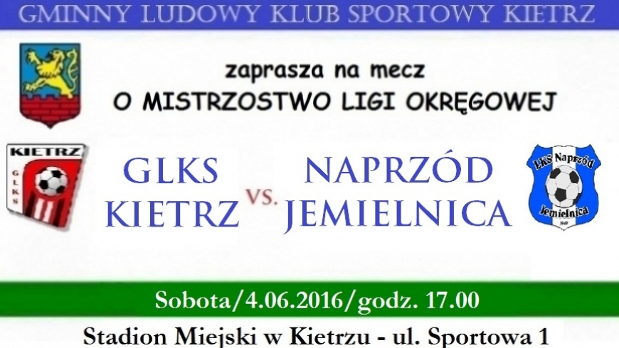 Zapowiedź: GLKS Kietrz - Naprzód Jemielnica