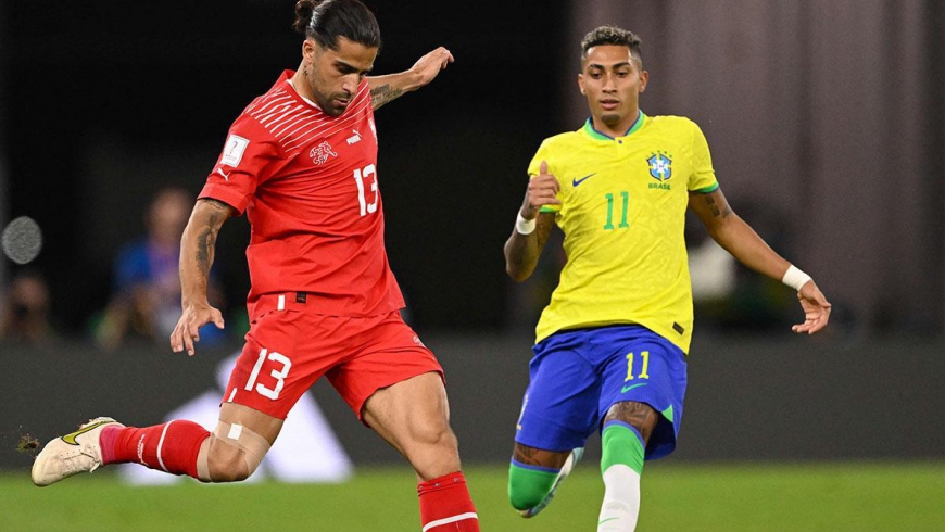 MM-kisat: Brasilia 1-0 Sveitsi, Brasilia karsiutui ennakkoon