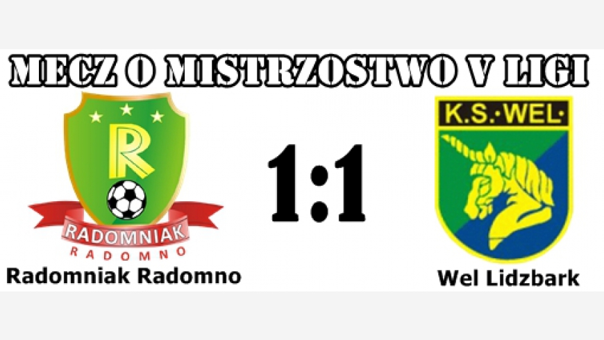 Radomniak - Wel Lidzbark 1:1