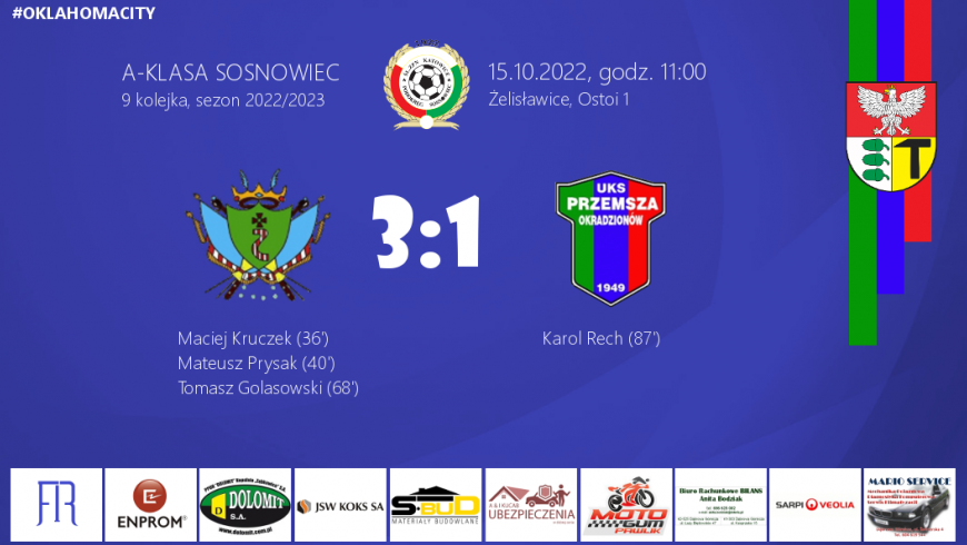 9 kolejka 2022/2023 Ostoja Żelisławice - UKS Przemsza 3:1 (2:0)