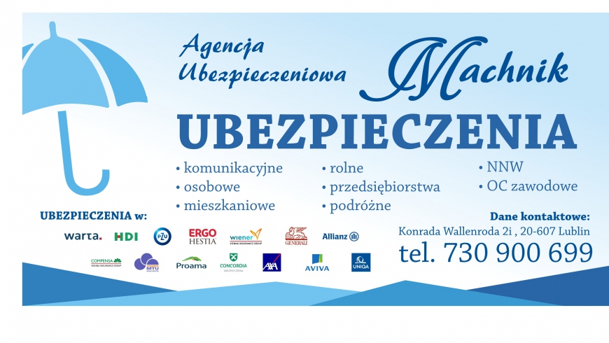 Promocja ubezpieczeń komunikacyjnych dla członków klubu oraz ich rodzin w ubezpieczalni Machnik