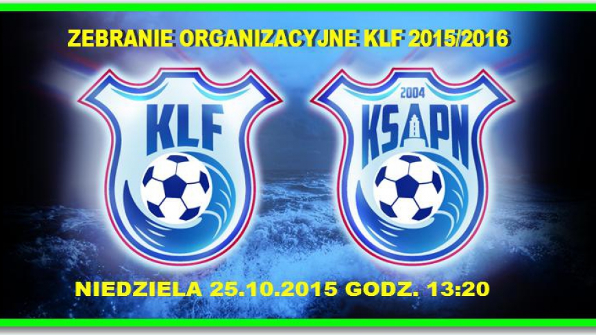 Zebranie organizacyjne KLF 2015/2016