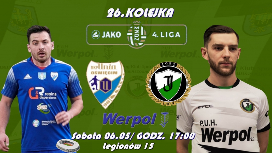 Zapraszamy na 26.kolejkę JAKO IV ligi małopolskiej sezon 2022/23 !!!