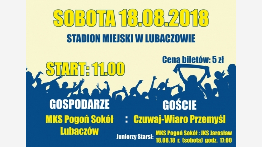 2 kolejka:MKS POGOŃ SOKÓŁ LUBACZÓW - CZUWAJ WIARO PRZEMYŚL