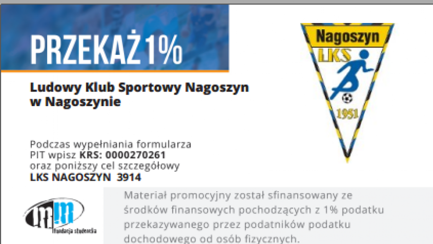 1%  dla LKS Nagoszyn