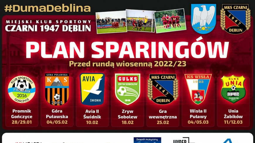 Plan sparingów przed rundą wiosenną sezonu 2022/23