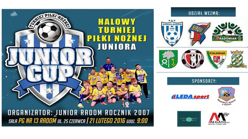 JUTRO TURNIEJ - JUNIOR CUP