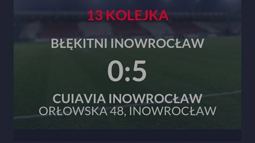 XIII kolejka Zwycięstwo z Błękitnymi