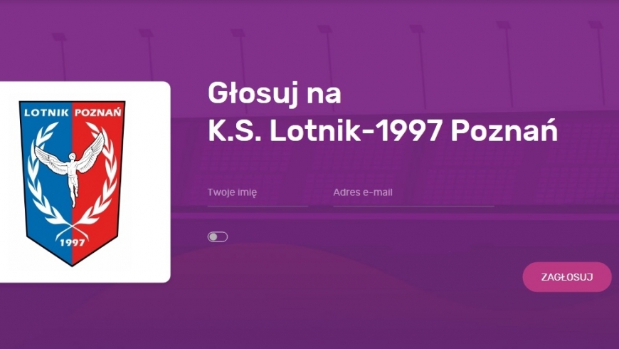 Sportbonus - głosuj na Lotnika.