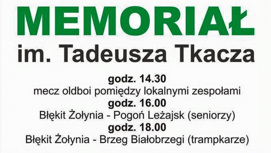 Memoriał w Żołyni!