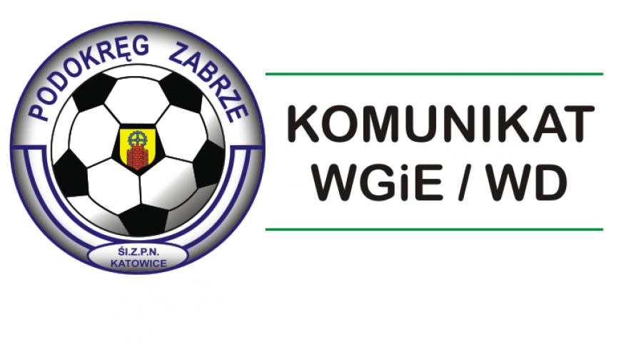 Komunikat WGiE/WD (19 kwietnia 2017)